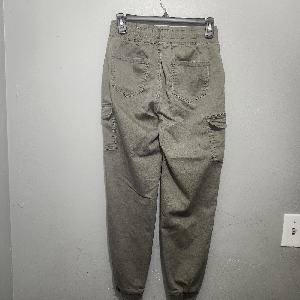 Telepatia Womens Olive Green Cargo Jogger Pants Size 27 - Picture 4 of 7